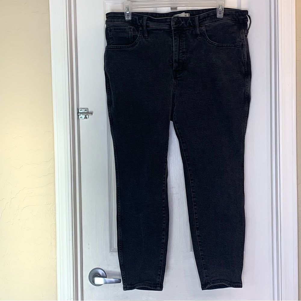Madewell 10” High Rise Skinny Black Jeans Size 20W